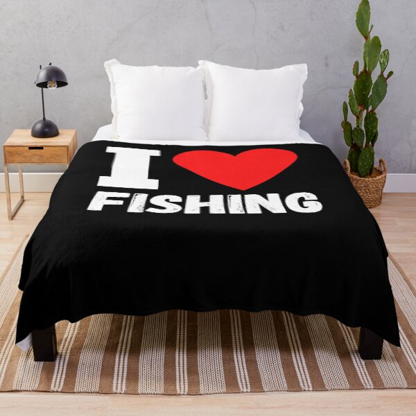 Item preview, I Love Fishing Heart Design For Fishing Lovers designed and sold by RGRamsey.