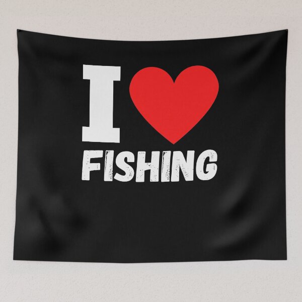 Item preview, I Love Fishing Heart Design For Fishing Lovers designed and sold by RGRamsey.