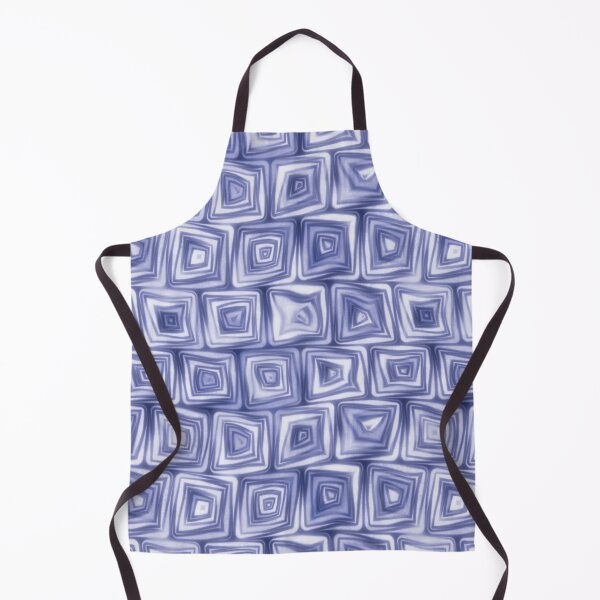 Item preview, Large Blue Squiggly Swirly Spiral Squares designed and sold by James-Cole.