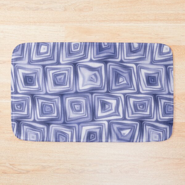 Item preview, Large Blue Squiggly Swirly Spiral Squares designed and sold by James-Cole.