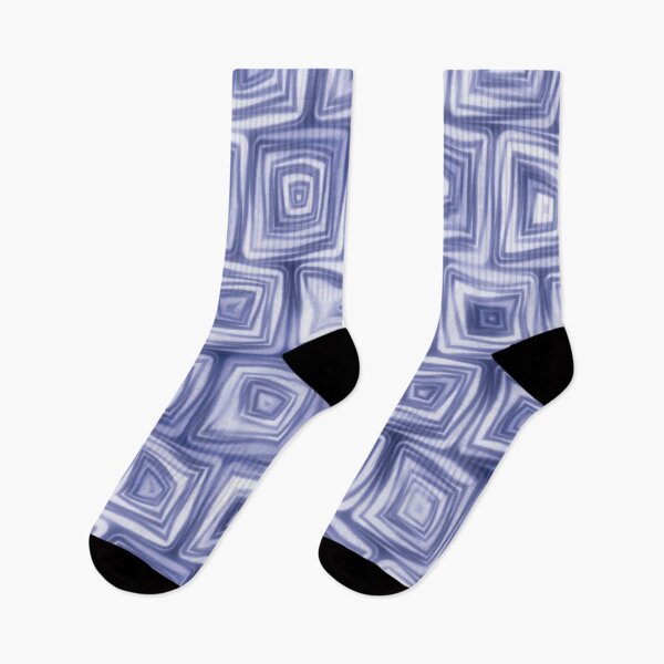 Item preview, Large Blue Squiggly Swirly Spiral Squares designed and sold by James-Cole.