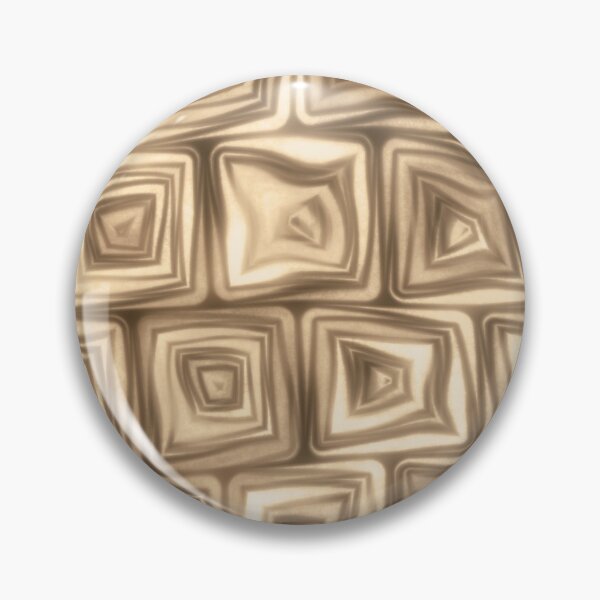 Item preview, Large Earthy Brown Squiggly Swirly Spiral Squares designed and sold by James-Cole.