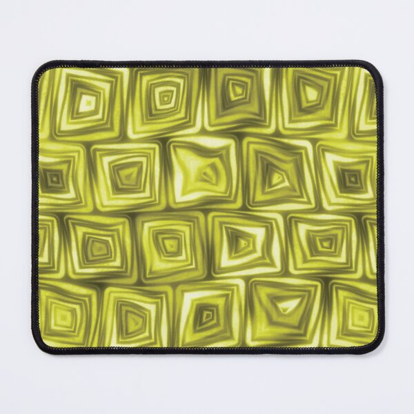 Item preview, Large Golden Yellow Squiggly Swirly Spiral Squares designed and sold by James-Cole.
