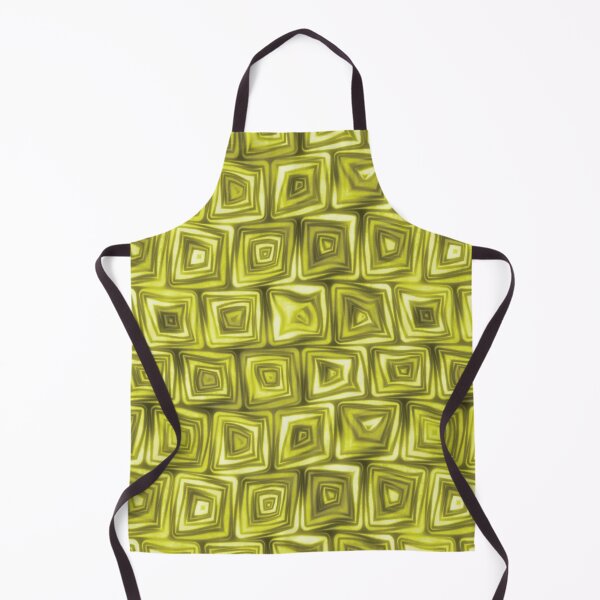 Item preview, Large Golden Yellow Squiggly Swirly Spiral Squares designed and sold by James-Cole.