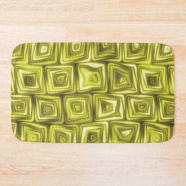 Item preview, Large Golden Yellow Squiggly Swirly Spiral Squares designed and sold by James-Cole.