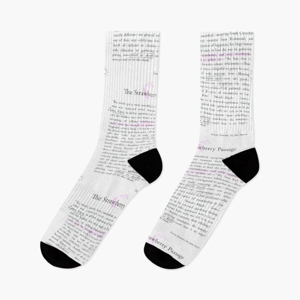 Item preview, Emma Book Quote - The Strawberry Passage - Jane Austen designed and sold by GoodOldBooks.