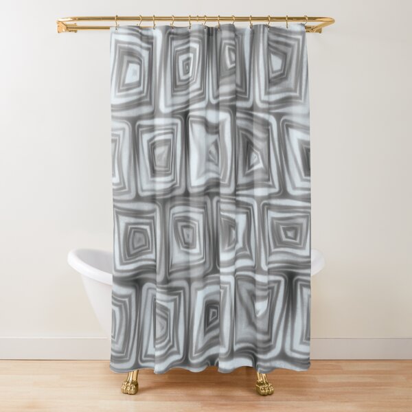 Item preview, Large Grey Squiggly Swirly Spiral Squares designed and sold by James-Cole.