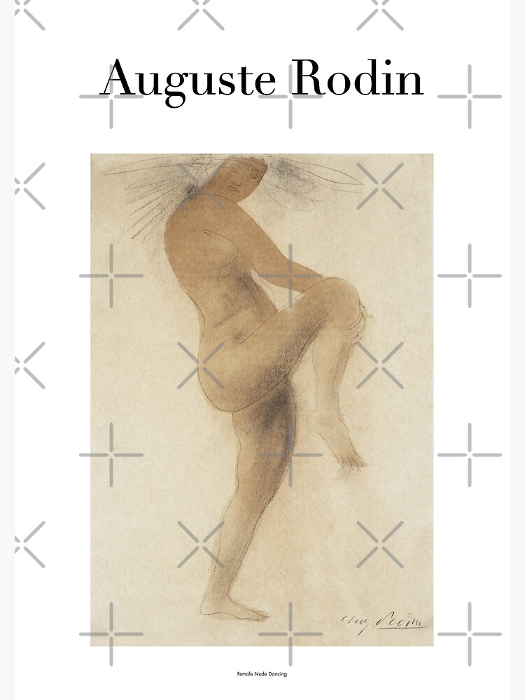 Auguste Rodin Female Nude Dancing Photographic Print For Sale By Store Modern Redbubble