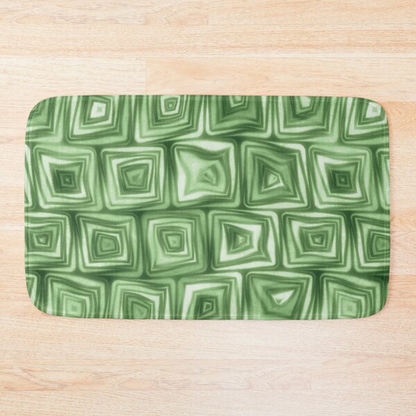 Item preview, Large Minty Green Squiggly Swirly Spiral Squares designed and sold by James-Cole.
