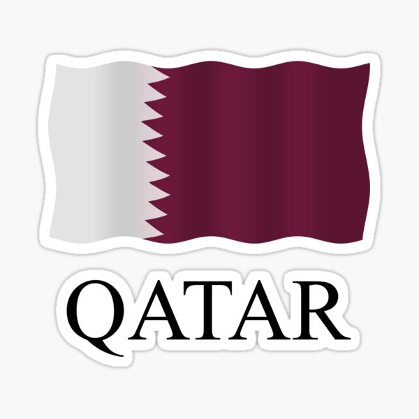 "Qatar flag" Sticker by stuwdamdorp Redbubble