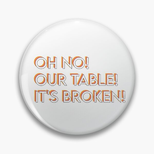 Item preview, Oh No! Our Table! It's Broken! designed and sold by sticker-vault.