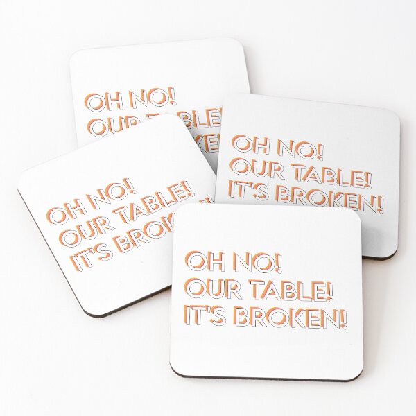 Item preview, Oh No! Our Table! It's Broken! designed and sold by sticker-vault.