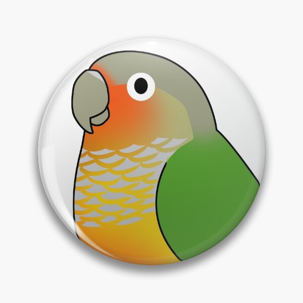 Item preview, Pineapple green-cheeked conure parrot cartoon drawing designed and sold by lifewithbirds.