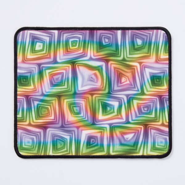 Item preview, Large Rainbow Swirl Squiggly Swirly Spiral Squares designed and sold by James-Cole.