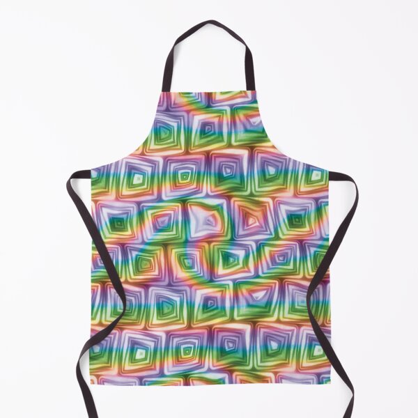 Item preview, Large Rainbow Swirl Squiggly Swirly Spiral Squares designed and sold by James-Cole.