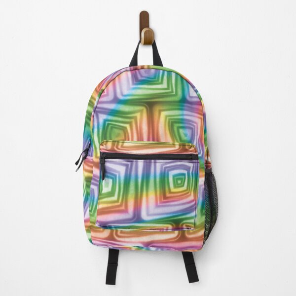 Item preview, Large Rainbow Swirl Squiggly Swirly Spiral Squares designed and sold by James-Cole.