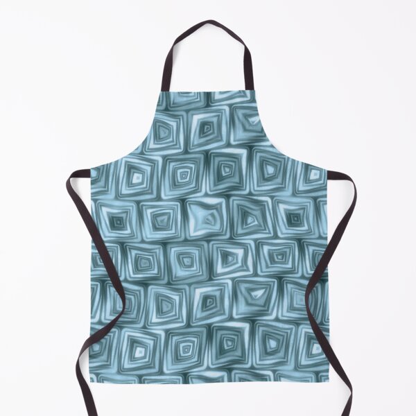 Item preview, Large Turquoise Squiggly Swirly Spiral Squares designed and sold by James-Cole.