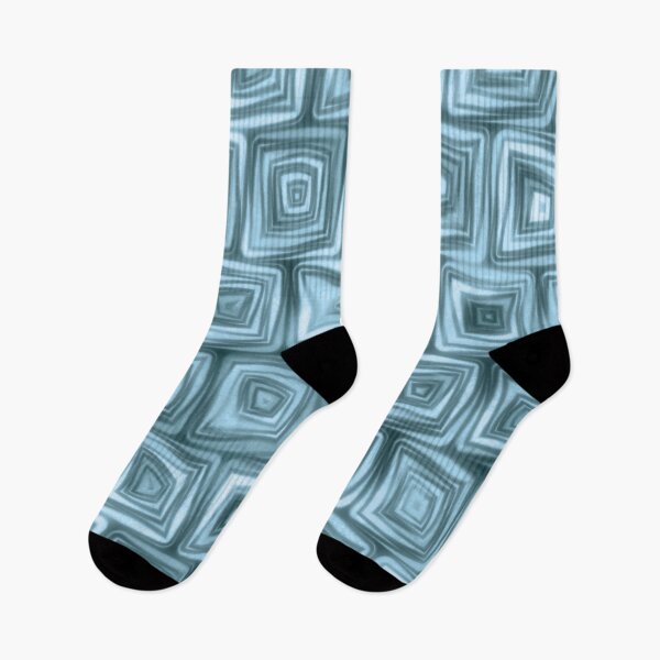 Item preview, Large Turquoise Squiggly Swirly Spiral Squares designed and sold by James-Cole.