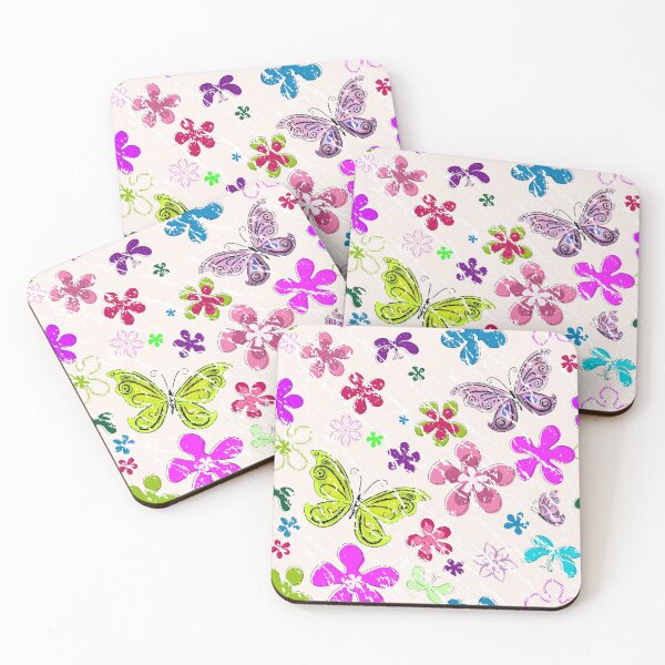 Item preview, Floral seamless butterflies  designed and sold by DarelliBeauty.