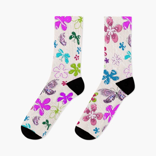 Item preview, Floral seamless butterflies  designed and sold by DarelliBeauty.