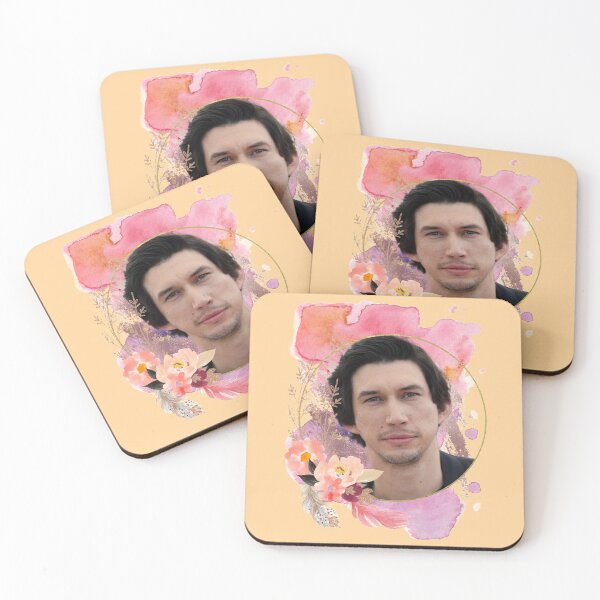 Item preview, Adam Driver - Pink, Purple, Gold Floral designed and sold by RubyOrchid14 Art & Logos.