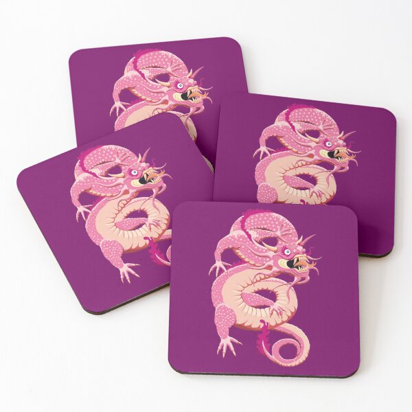 Aperçu de l'œuvre Dragon Oriental chinois de couleur rose créée et vendue par TMBTM.