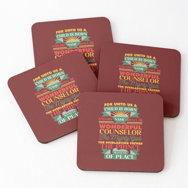 Item preview, Isaiah 9:6 Child is Born Bible Verse designed and sold by garmentoffaith.