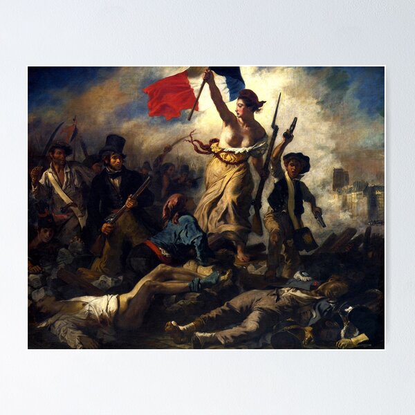Aperçu de l'œuvre Eugène Delacroix "Le 28 juillet. La liberté guidée le peuple" créée et vendue par Alexandra Dahl.