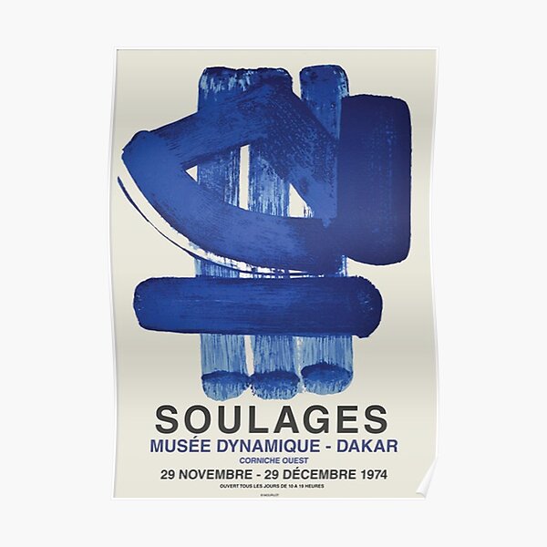 Exposition Soulages Poster