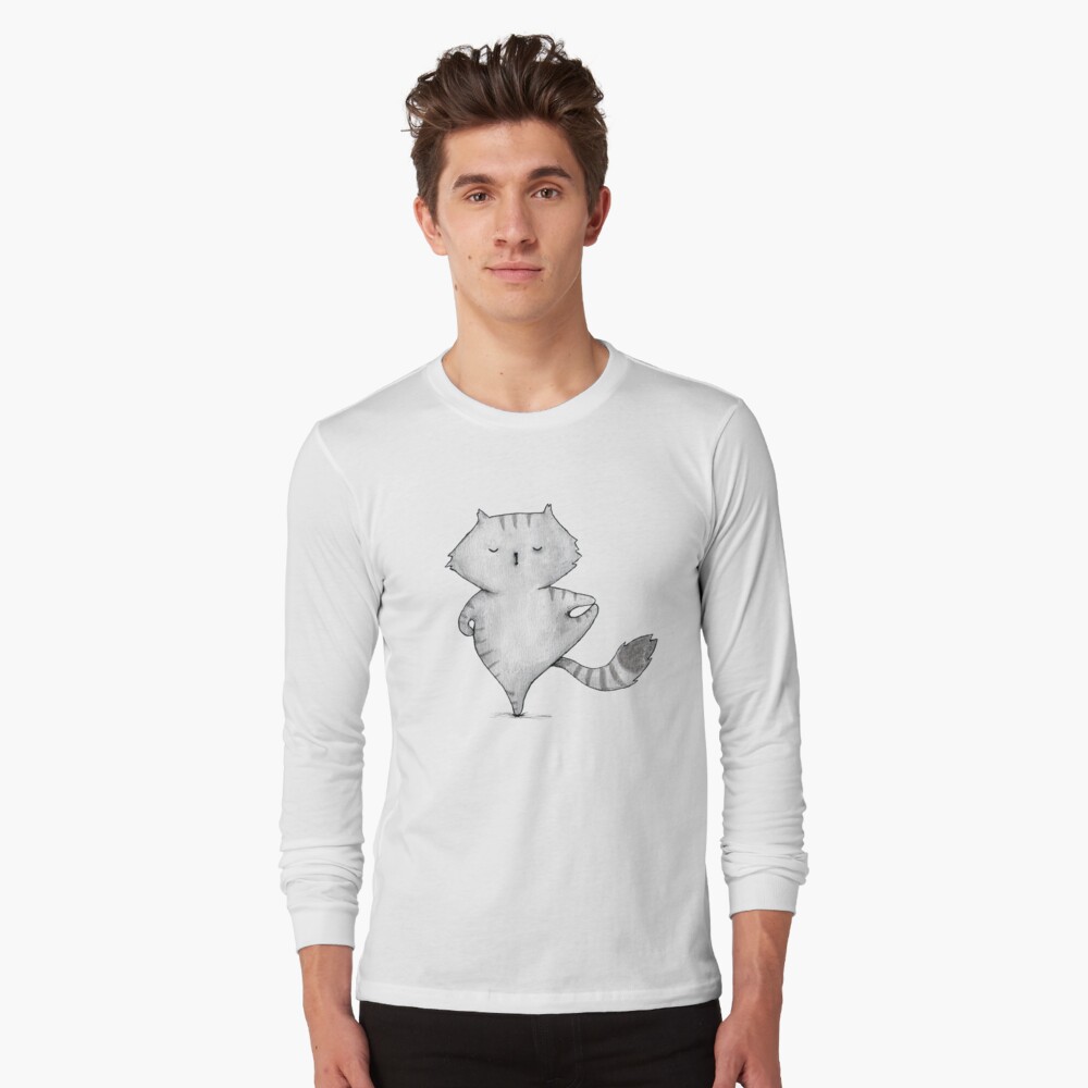 yoga cat t shirt