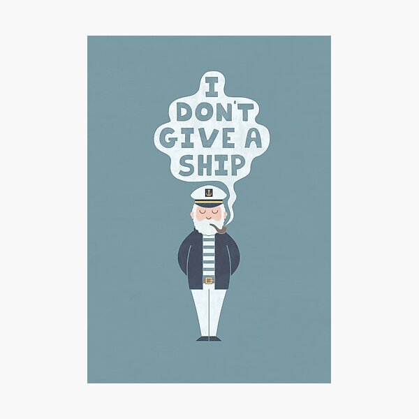 Indifferent Captain Photographic Print