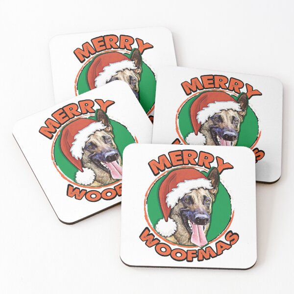 Item preview, Merry Woofmas German Shepherd designed and sold by csoDesign.
