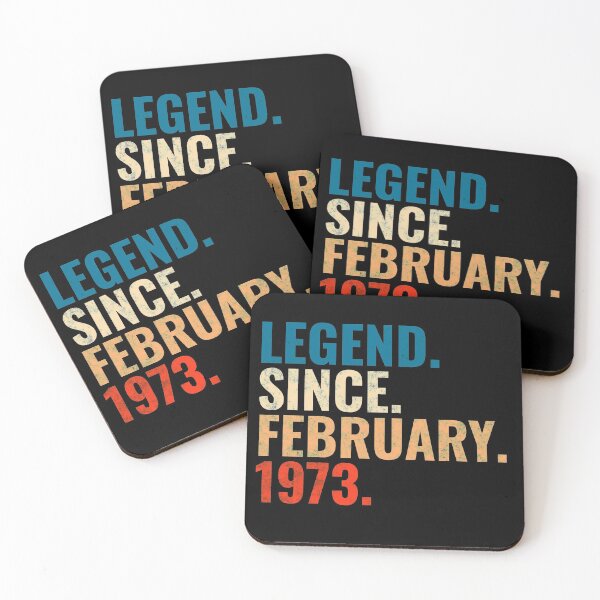 Item preview, Legend Since February 1973 Retro Vintage designed and sold by Teelogic.