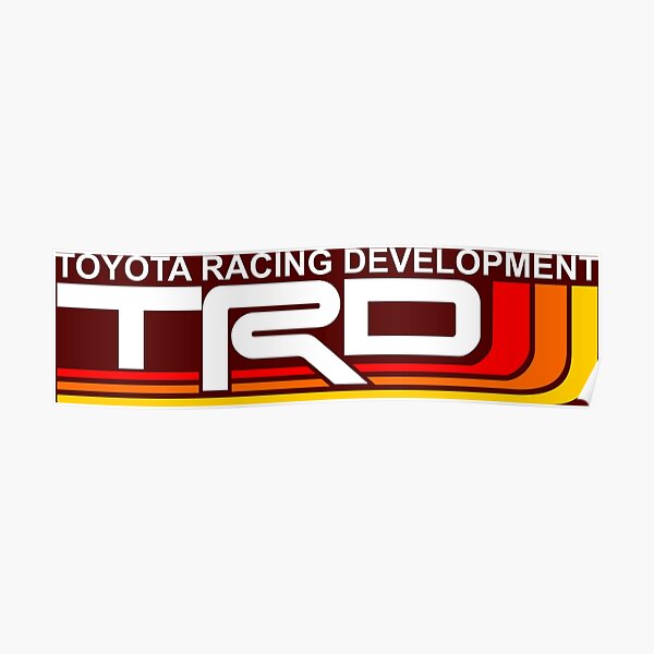 TOYOTA TRD Retro Heritage Style Poster
