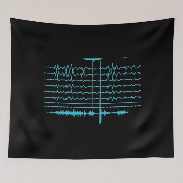 Item preview, REM Sleep EEG Teal designed and sold by Sleepygirl2010.