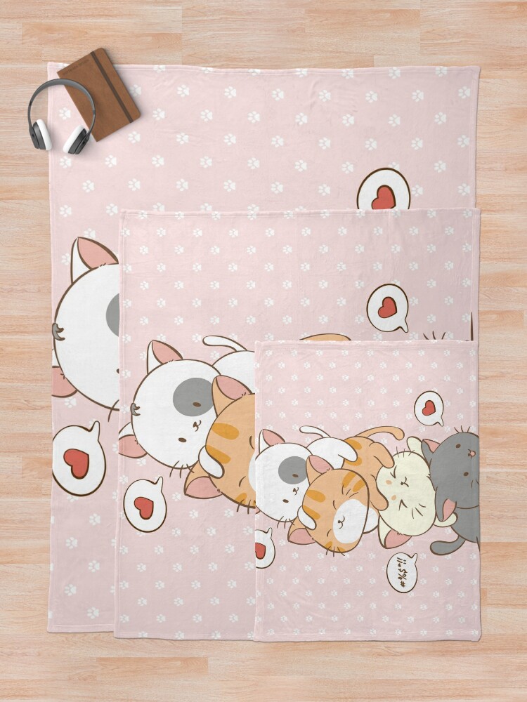 Meowtain Cute Kawaii Cat Stack Anime Japanese Harajuku Pastel Aesthetic |  Poster