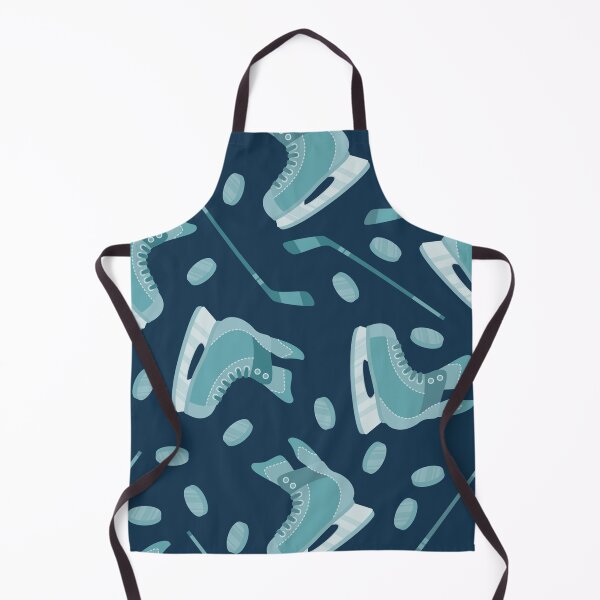 Item preview, Ice hockey skaters on blue background  designed and sold by SisileeGift.