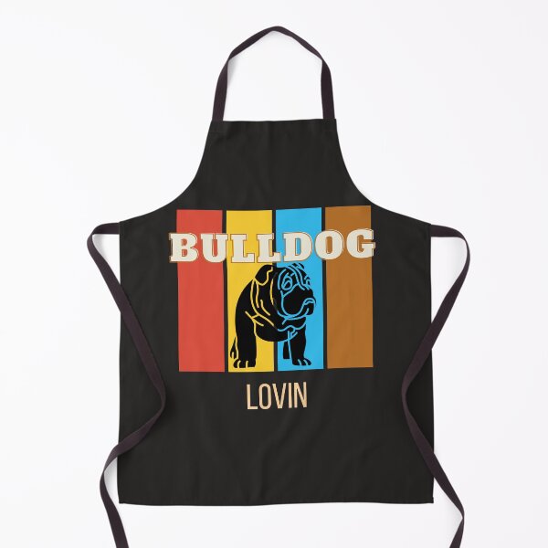 Item preview, Retro Stripes Bulldog enamorado designed and sold by ArtofMac.