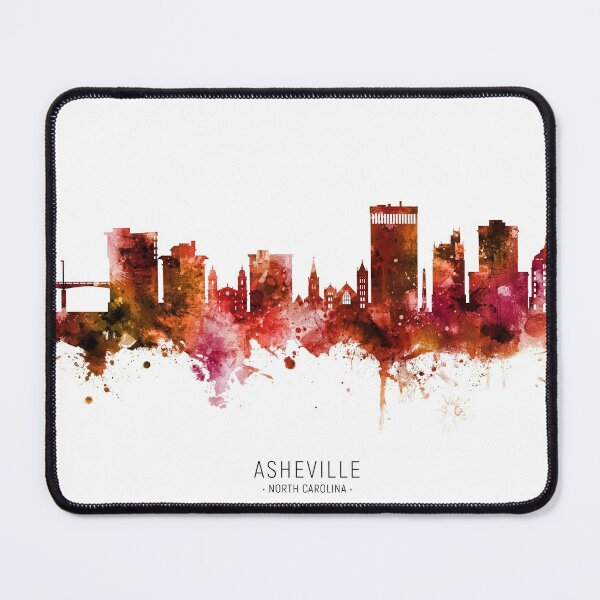 Item preview, Asheville North Carolina Skyline designed and sold by ArtPrints.