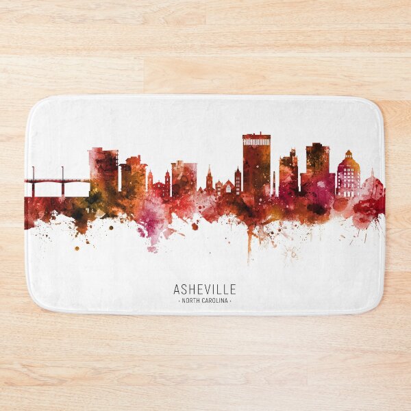 Item preview, Asheville North Carolina Skyline designed and sold by ArtPrints.