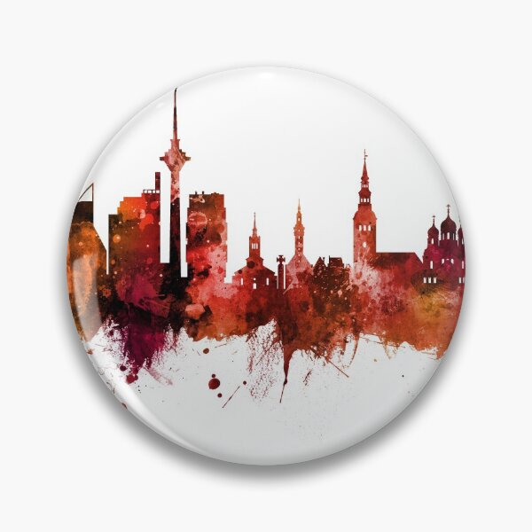 Item preview, Tallinn Estonia Skyline designed and sold by ArtPrints.
