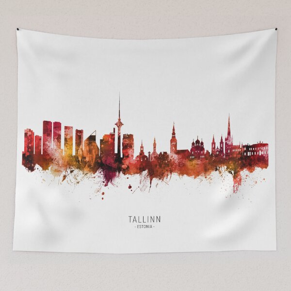 Item preview, Tallinn Estonia Skyline designed and sold by ArtPrints.