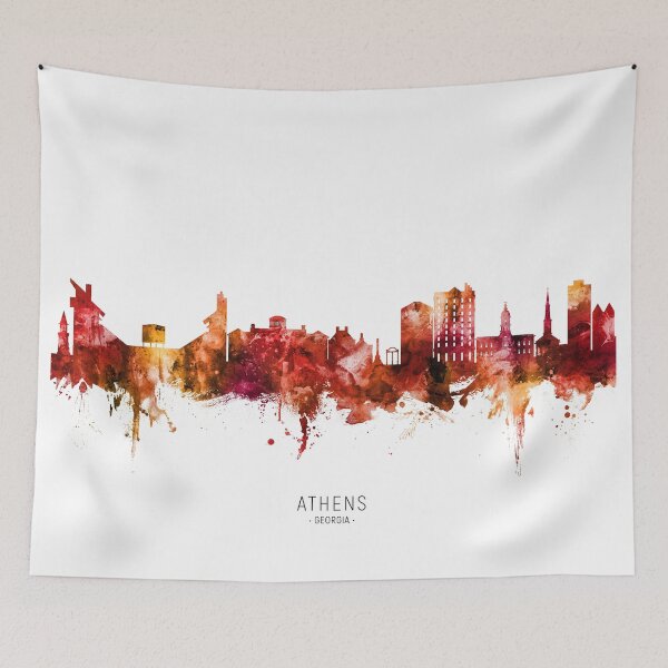 Item preview, Athens Georgia Skyline designed and sold by ArtPrints.