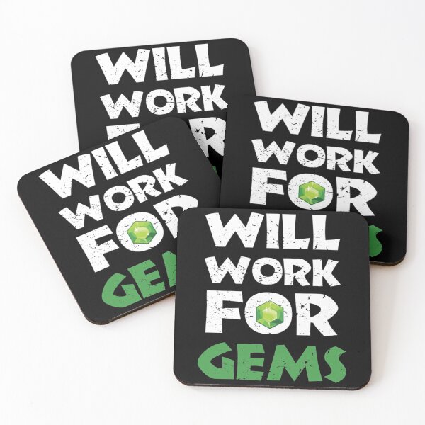 Item preview, Will Work for Gems Gift For Royale Gamers designed and sold by Borekturecek.