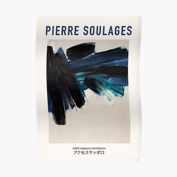 Exposition Pierre Soulages Poster