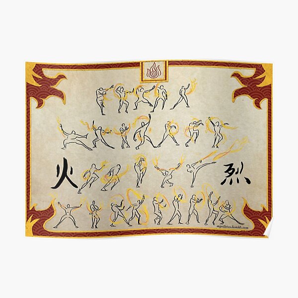 Avatar the Last Airbender - Fire Scroll Poster