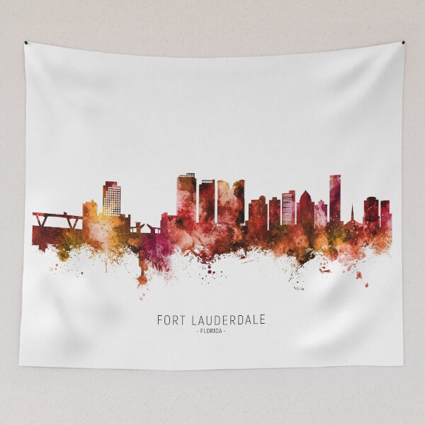 Item preview, Fort Lauderdale Florida Skyline designed and sold by ArtPrints.