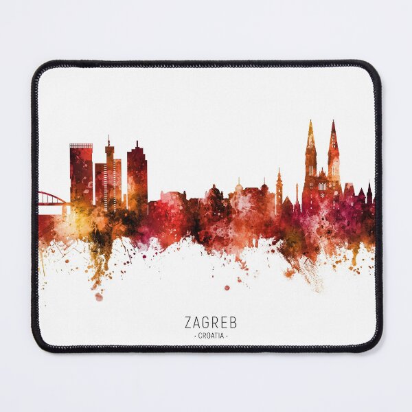 Item preview, Zagreb Croatia Skyline designed and sold by ArtPrints.