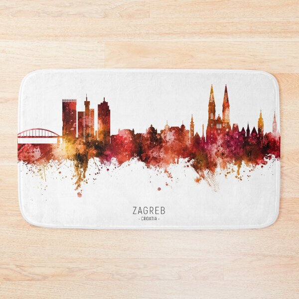 Item preview, Zagreb Croatia Skyline designed and sold by ArtPrints.