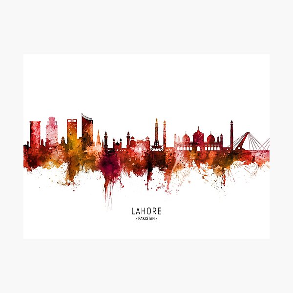 Item preview, Lahore Pakistan Skyline designed and sold by ArtPrints.